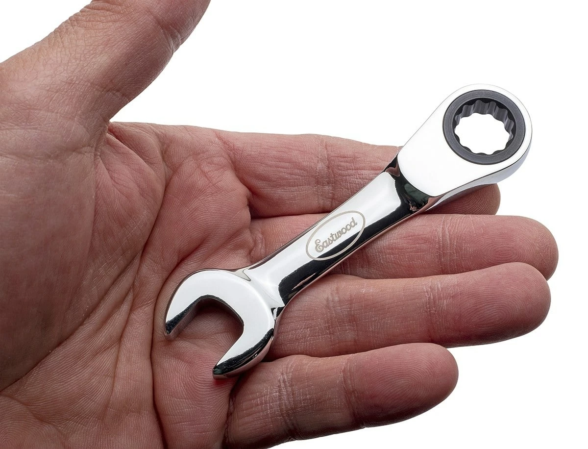 Eastwood 6pc Stubby MM Ratcheting Wrench 5 Eastwood 6pc Stubby MM Ratcheting Wrench - Image 3