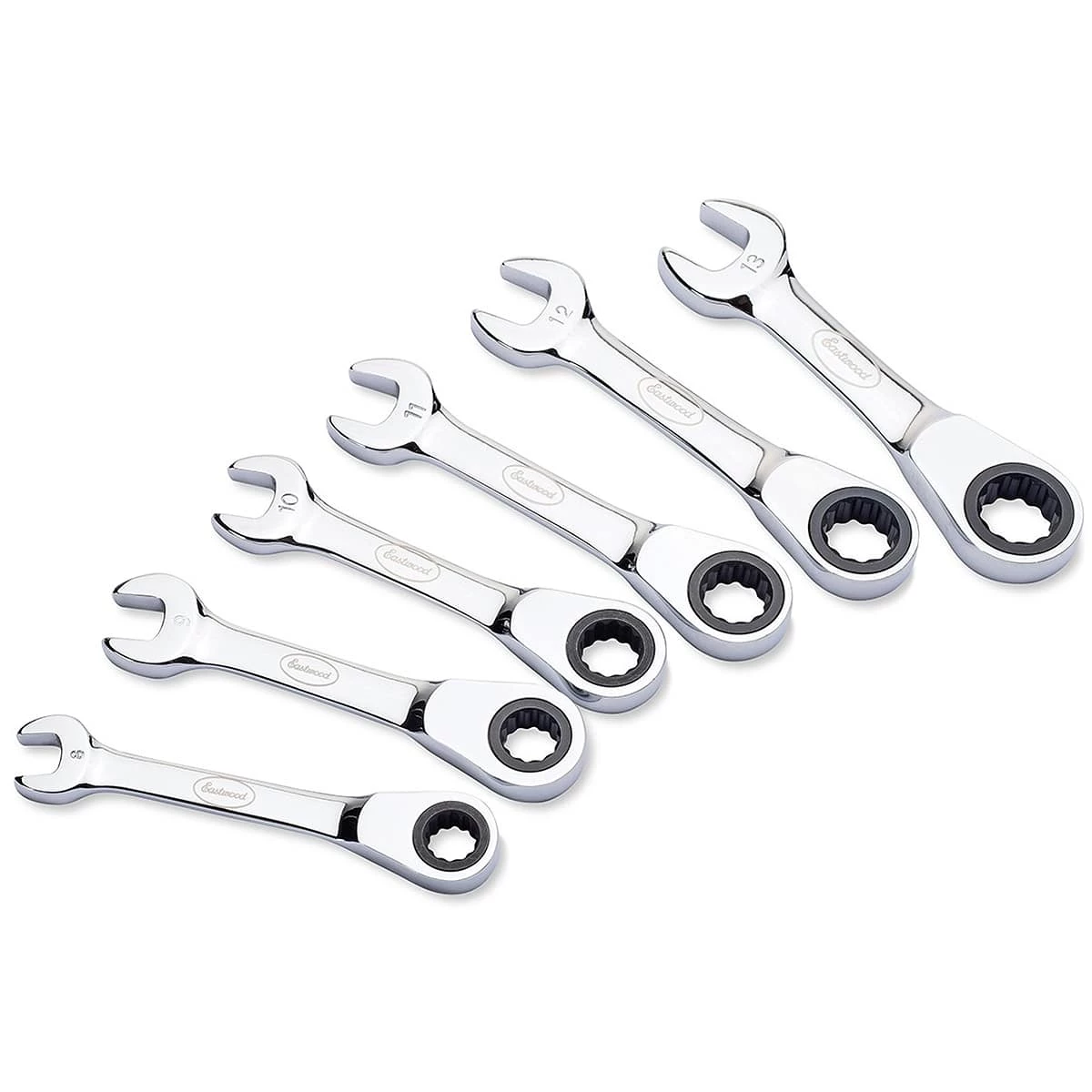 Eastwood 6pc Stubby MM Ratcheting Wrench 3 Eastwood 6pc Stubby MM Ratcheting Wrench