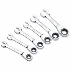 Eastwood 6pc Stubby SAE Ratcheting Wrench