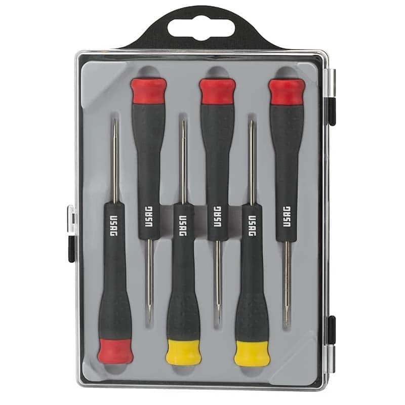 USAG Set Of 6 Precision Screwdrivers – Slot-head And Phillips ® Screws 4 USAG Set Of 6 Precision Screwdrivers – Slot-head And Phillips ® Screws - Image 2