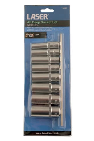 3/8inch Drive AF Deep Socket Set (8pc) 5 3/8inch Drive AF Deep Socket Set (8pc) - Image 3