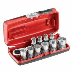 USAG Mini 11-Piece Metric1/4 Drive Socket & Ratchet Set