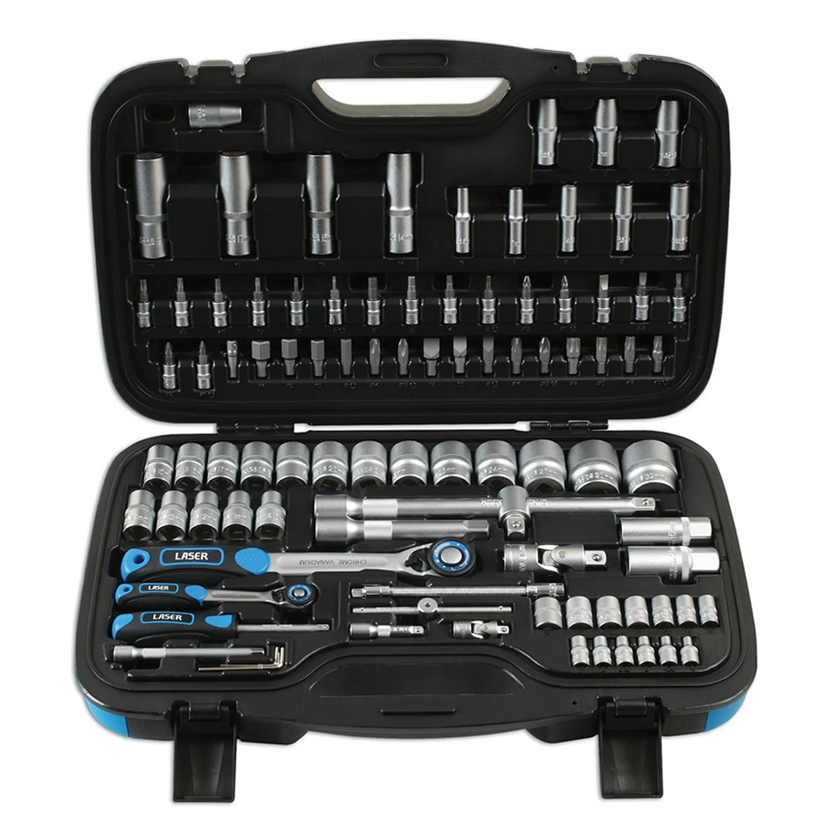 Laser Socket Set 1/4″D & 1/2″D (95pc) 3 Laser Socket Set 1/4″D & 1/2″D (95pc)