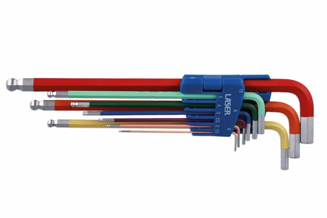Colour Coded Hex Key Set – Ball End 9pc 9 Colour Coded Hex Key Set – Ball End 9pc - Image 7