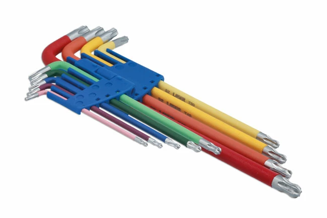 Colour Coded Star Key Set – Ball End 9pc 5 Colour Coded Star Key Set – Ball End 9pc - Image 3