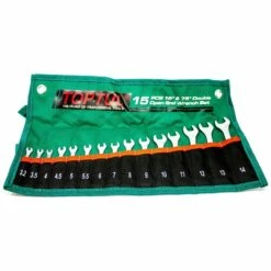 FROST Double Open End Wrench Set 15° & 75° Angles – 15 Pieces -Professional Tools Sales 2024 graj1501