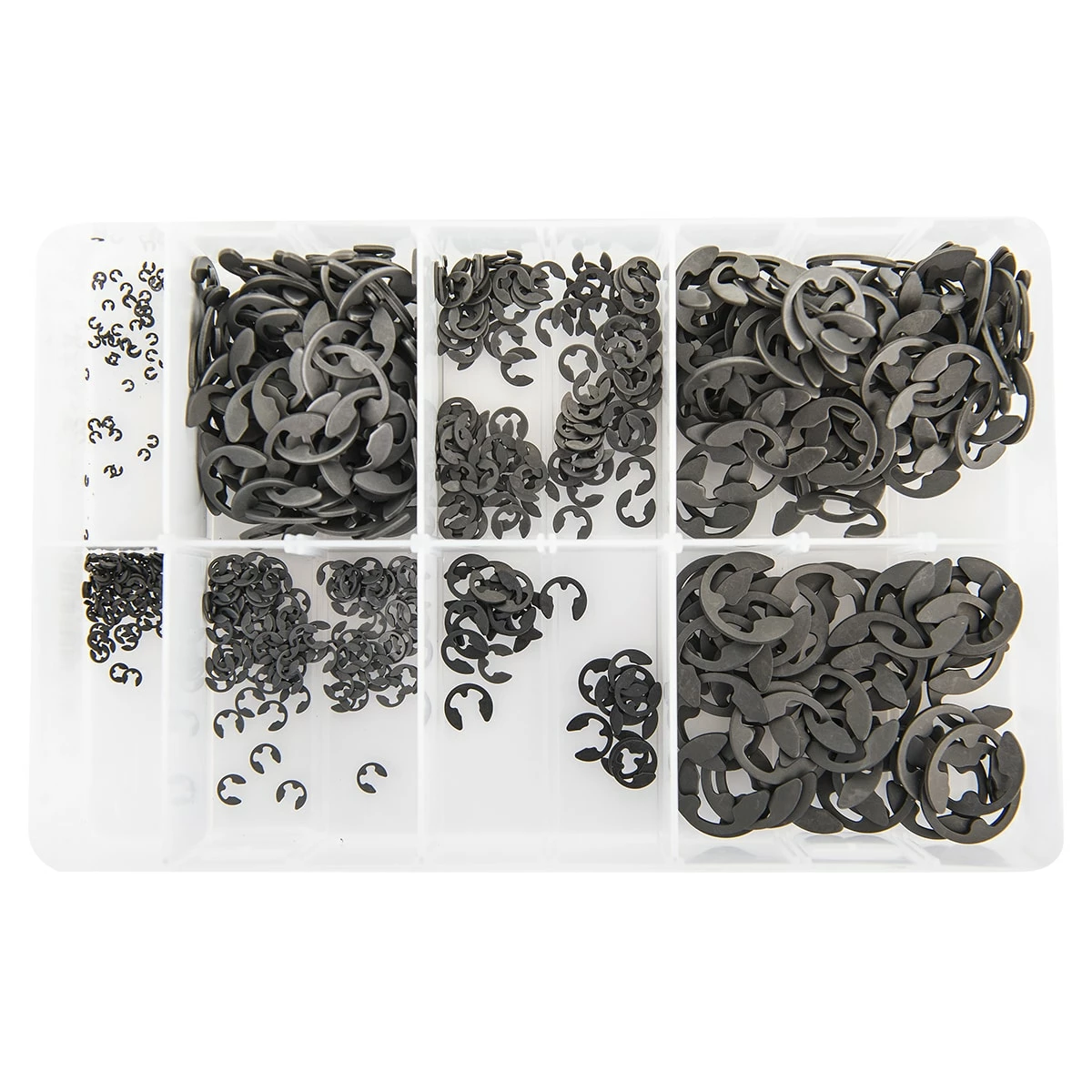 FROST Metric E-Clip Retaining Ring Assortment (1.7-15.5mm) 3 FROST Metric E-Clip Retaining Ring Assortment (1.7-15.5mm)