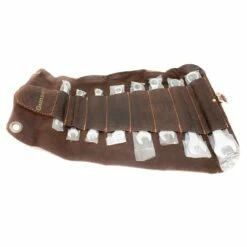 Metric Combination Spanner Set In Oiled Leather Tool Roll (8pc)