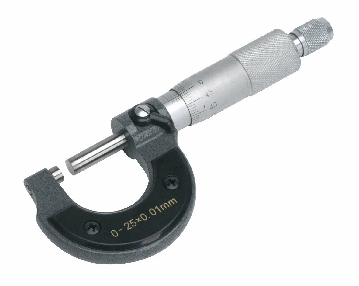 FROST Stainless Steel Metric Micrometer – Micrometer Measuring Tool (0-25mm) 3 FROST Stainless Steel Metric Micrometer – Micrometer Measuring Tool (0-25mm)